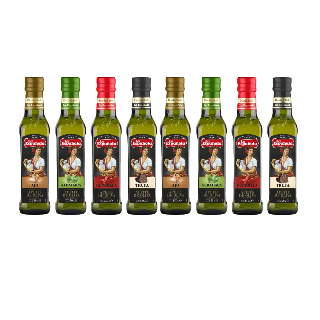 Oferta: Pack de Aceites Aromatizados La Española botellas cristal 250ml